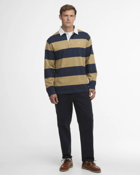 Barbour Broome Rugby Shirt Navy / Trench