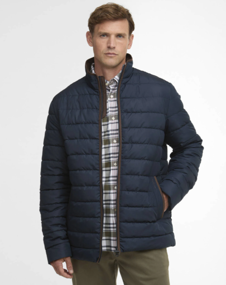 Broughton Navy Quilted Jacket