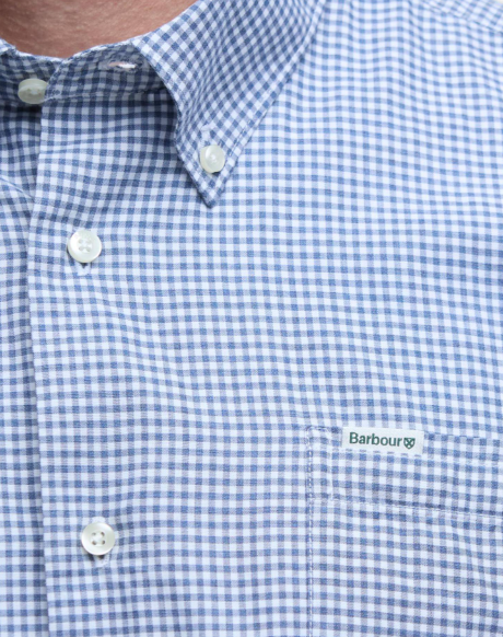 Barbour Finwell Regular Fit Long-Sleeved Shirt Sky Blue
