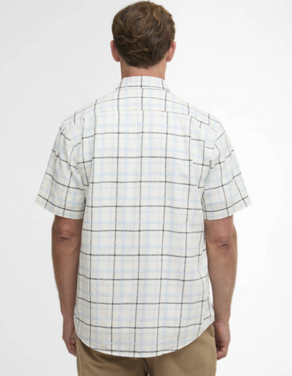 Barbour Glover Regular Fit Short-Sleeved Shirt Heritage Blue
