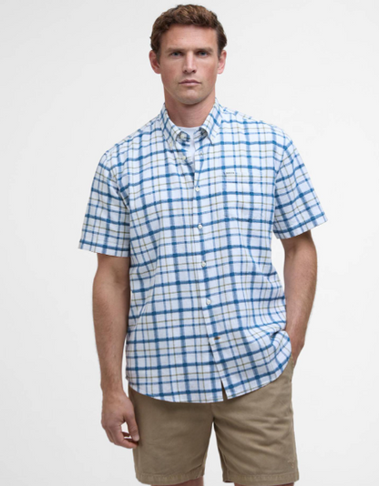 Barbour Glover Regular Fit Short-Sleeved Shirt Classic Navy