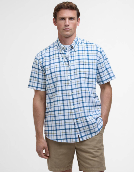 Barbour Glover Regular Fit Short-Sleeved Shirt Classic Navy