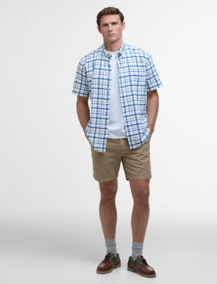 Barbour Glover Regular Fit Short-Sleeved Shirt Classic Navy