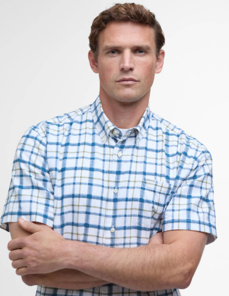 Barbour Glover Regular Fit Short-Sleeved Shirt Classic Navy