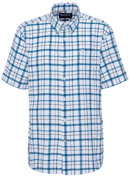 Barbour Glover Regular Fit Short-Sleeved Shirt Classic Navy