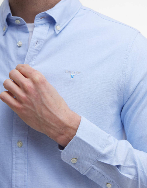 Barbour Oxtown Tailored Fit Shirt Sky Blue