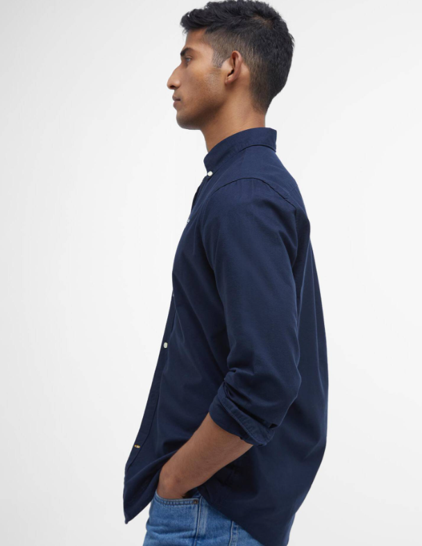 Barbour Oxtown Tailored Fit Shirt Navy