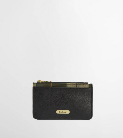 Barbour Alder Leather Card Holder Black
