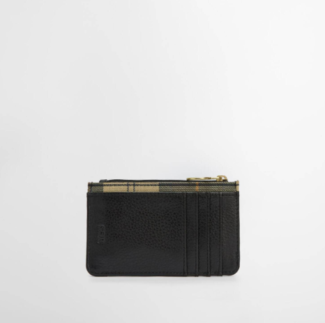 Barbour Alder Leather Card Holder Black