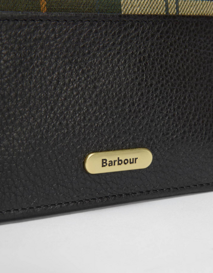 Barbour Alder Leather Card Holder Black