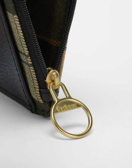 Barbour Alder Leather Card Holder Black