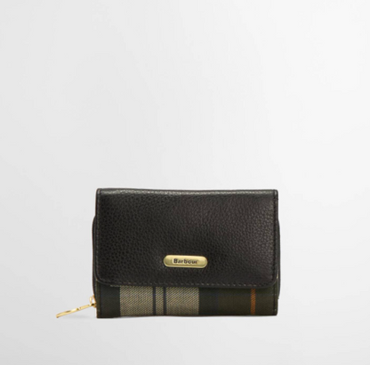 Barbour Rosa Leather French Purse Black