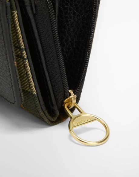 Barbour Rosa Leather French Purse Black