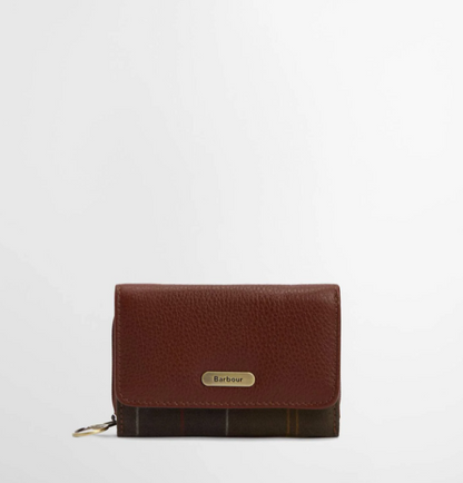 Barbour Rosa Leather French Purse Brown