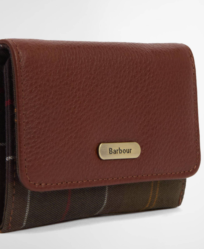 Barbour Rosa Leather French Purse Brown