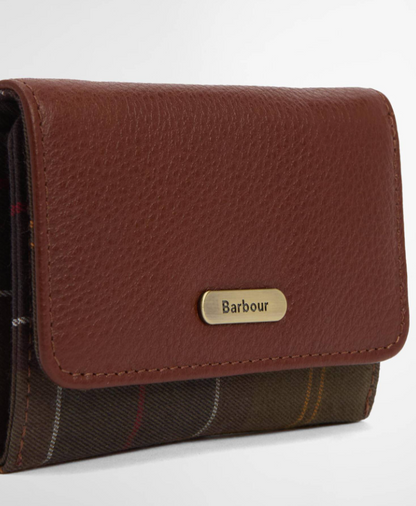 Barbour Rosa Leather French Purse Brown