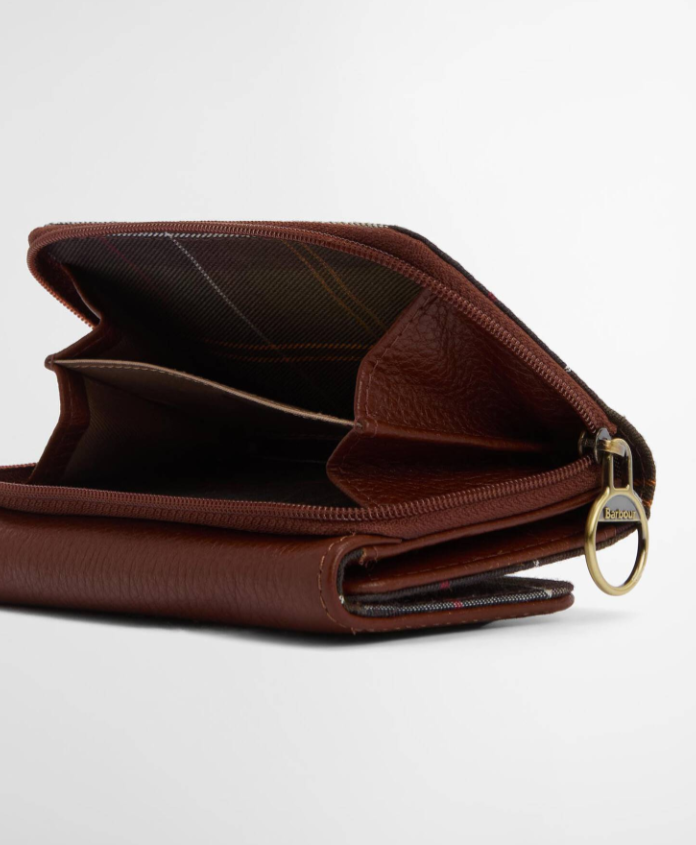 Barbour Rosa Leather French Purse Brown