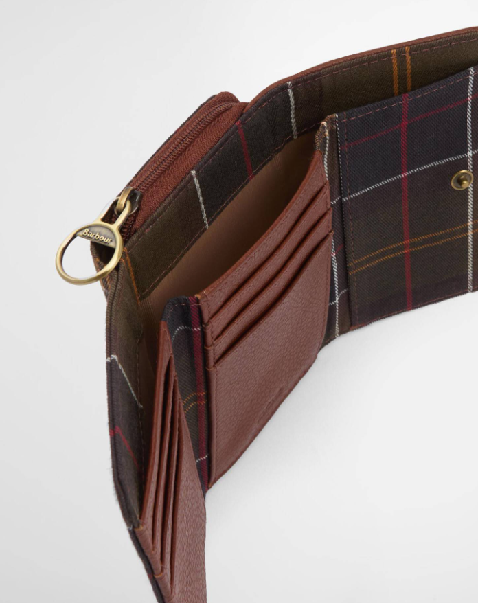 Barbour Rosa Leather French Purse Brown
