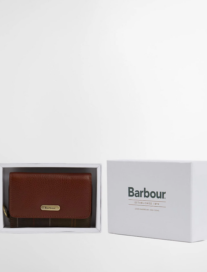 Barbour Rosa Leather French Purse Brown