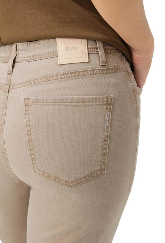 Brax Mary Jeans Mocha Brown Short Length