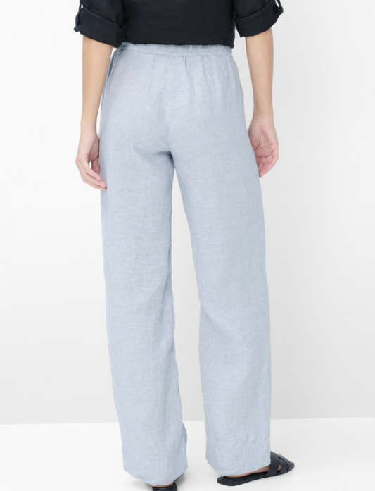 Brax Farina Linen Trousers Vintage Blue Short