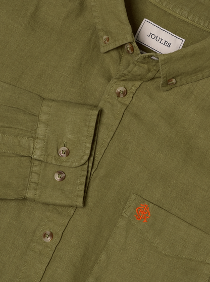 Khaki Green Classic Fit Shirt