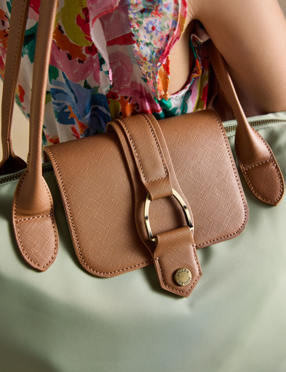 Edie Light Green Tote Shoulder Bag