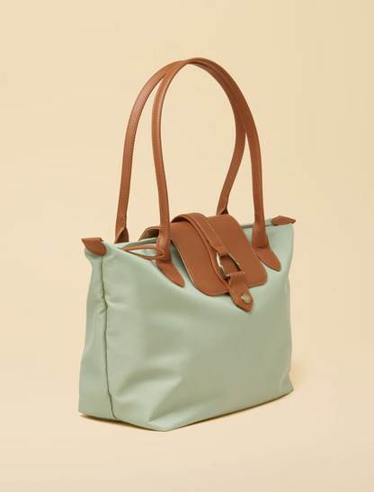 Edie Light Green Tote Shoulder Bag