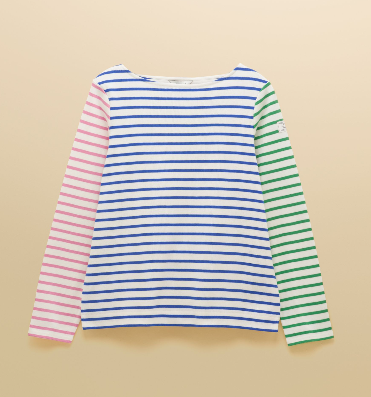 Harbour White / Multi Stripe Breton Top