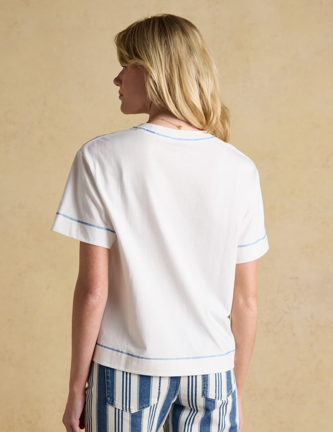 Joules Postcard Graphic T-Shirt White