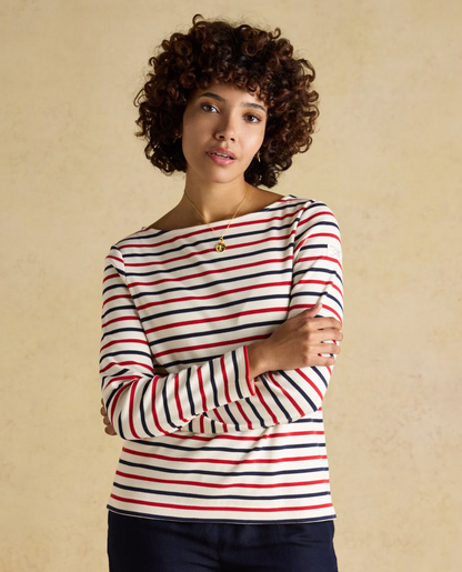 Harbour Navy / Red Stripe Breton Top