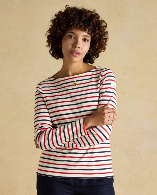 Harbour Navy / Red Stripe Breton Top