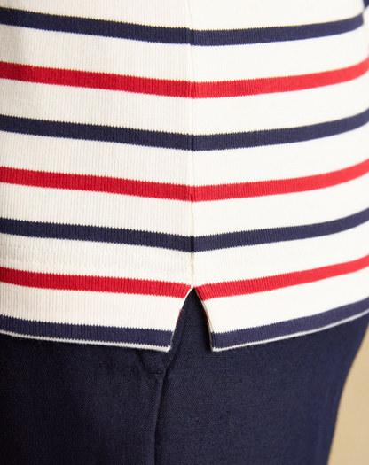 Harbour Navy / Red Stripe Breton Top