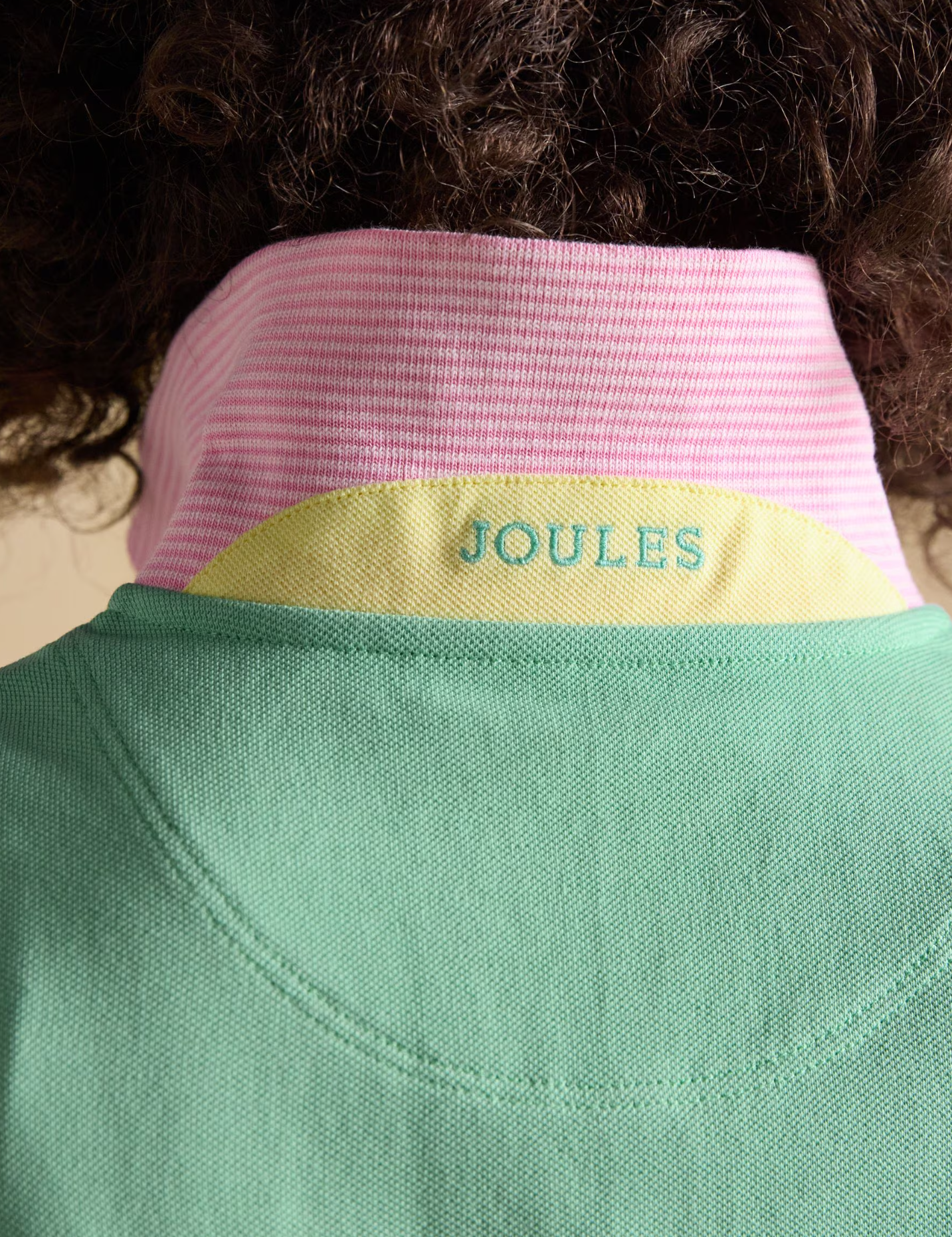 Woody Mint Green Cotton Pique Short Sleeve Polo Shirt