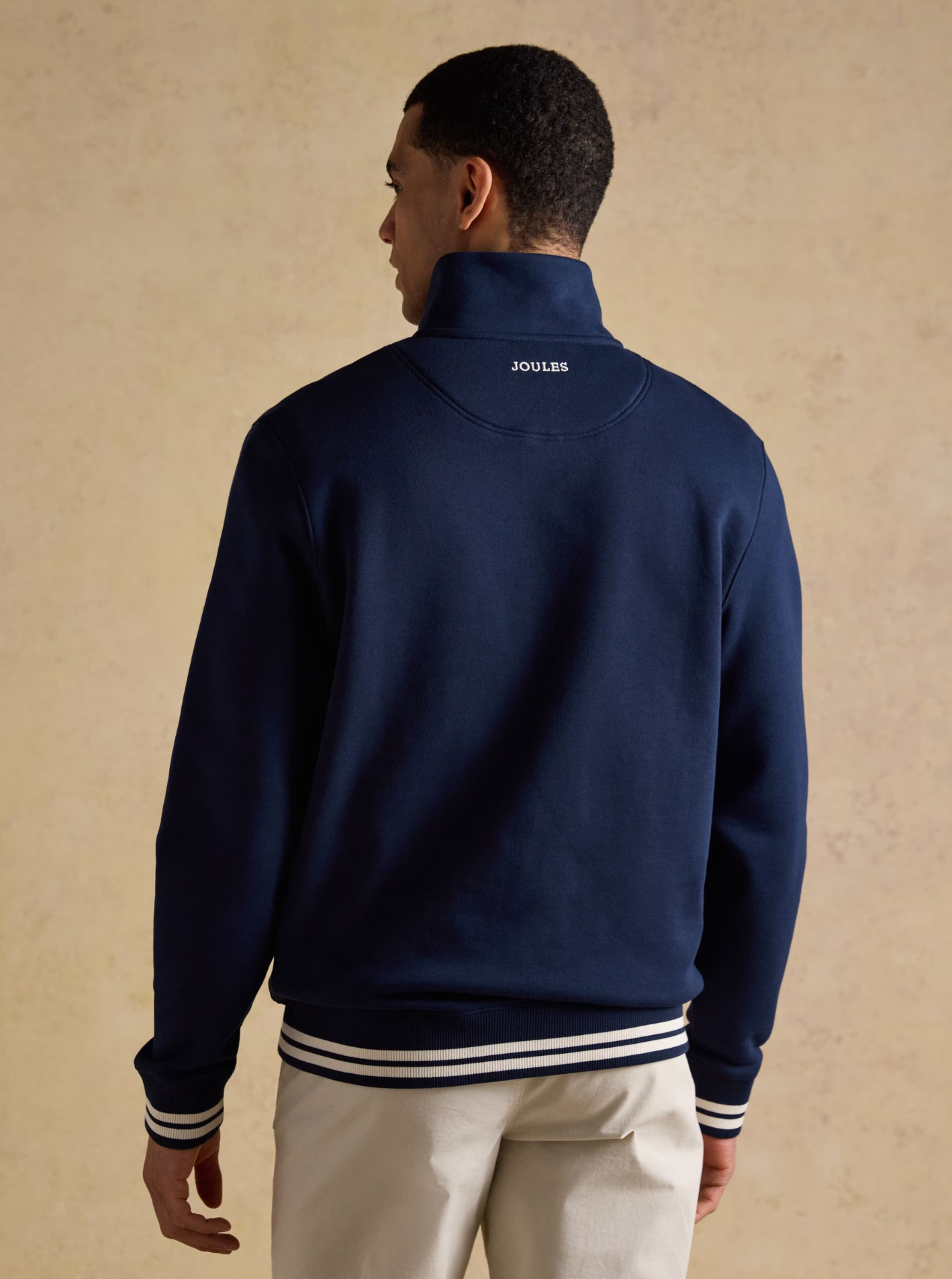 Joules Zip Through Track Sweatshirt Navy