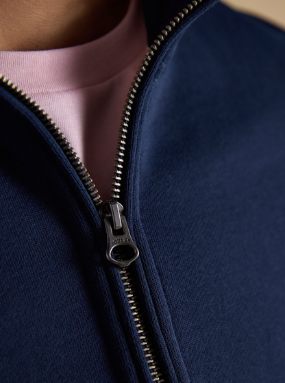 Joules Zip Through Track Sweatshirt Navy