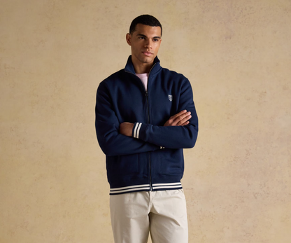 Joules Zip Through Track Sweatshirt Navy