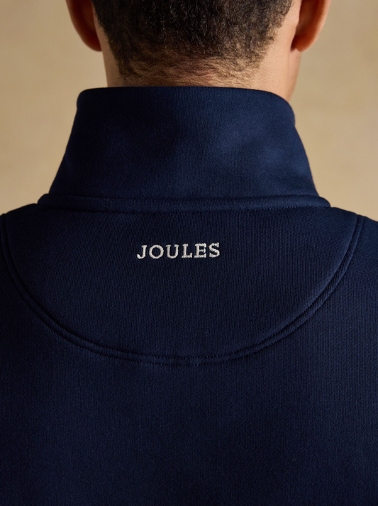 Joules Zip Through Track Sweatshirt Navy