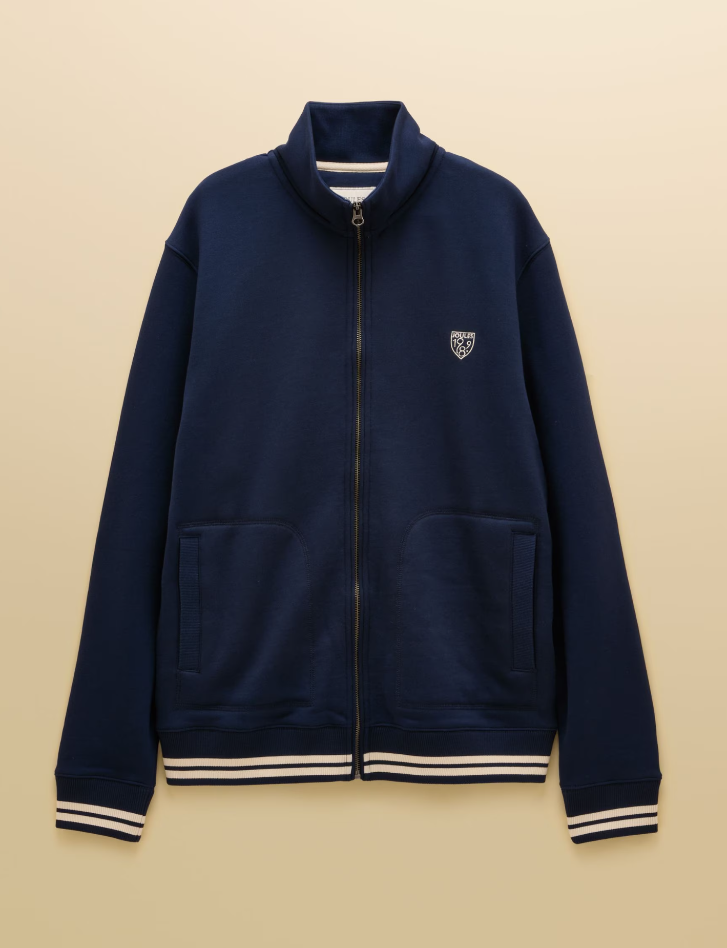 Joules Zip Through Track Sweatshirt Navy