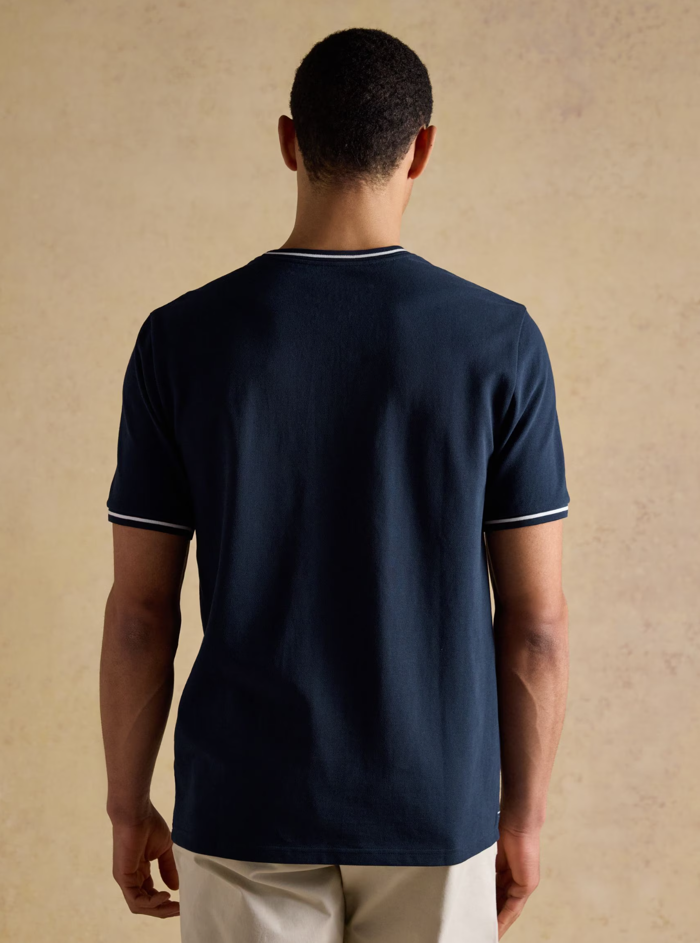 Joules Classic Fit Pique T-Shirt Navy