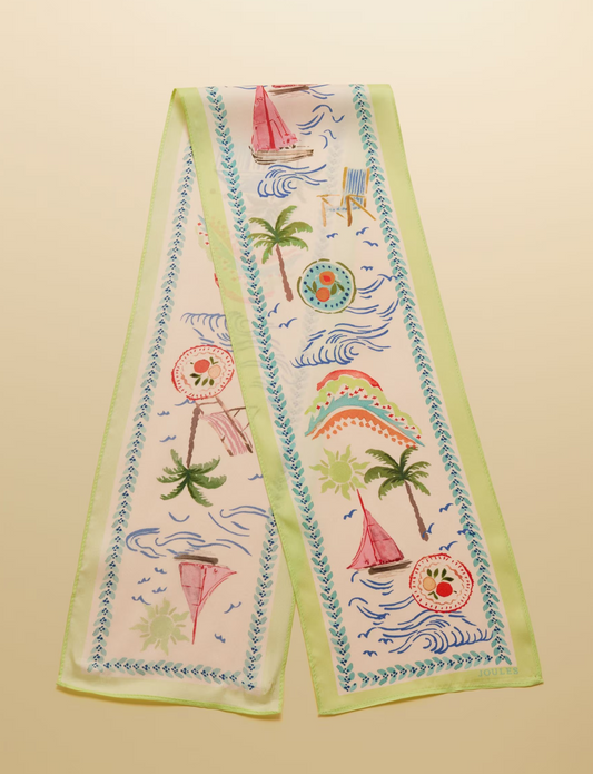 Highgrove Palm Print Silk Printed Scarf