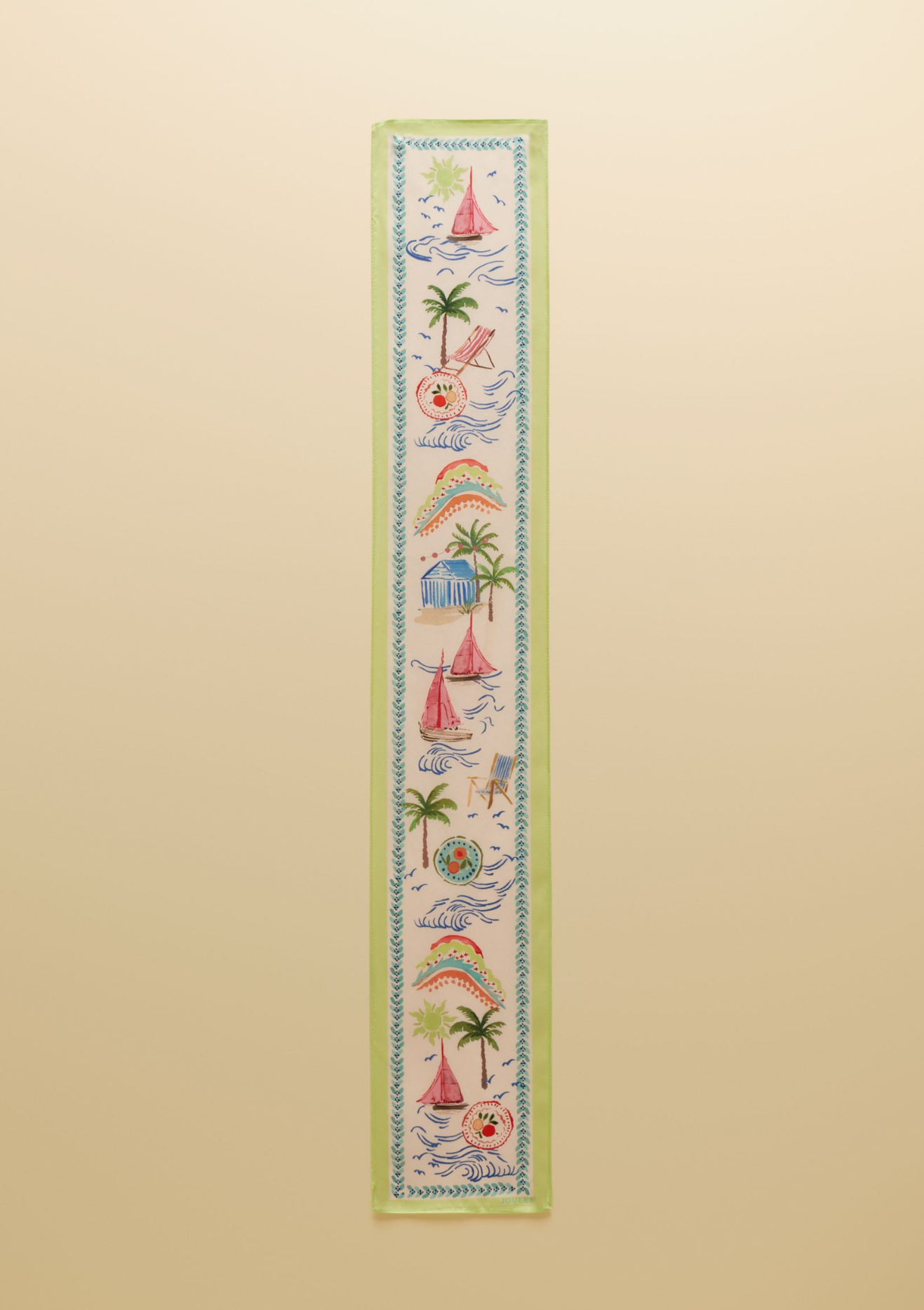 Highgrove Palm Print Silk Printed Scarf