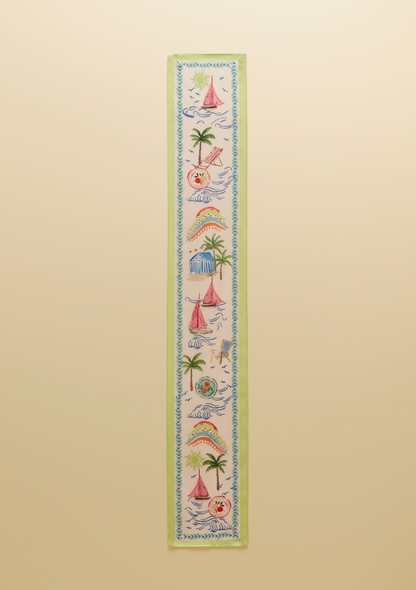 Highgrove Palm Print Silk Printed Scarf