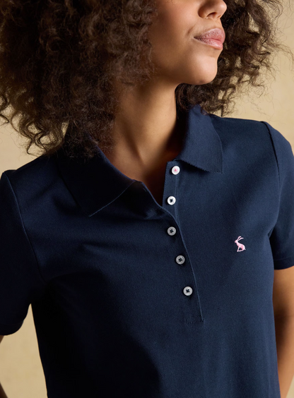 Joules Woody Cotton Pique Short Sleeve Polo Shirt Navy