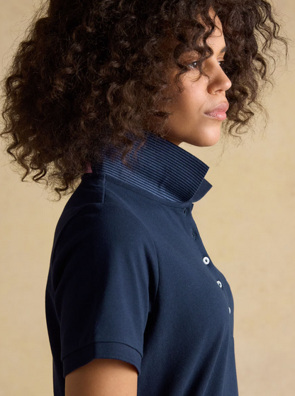Joules Woody Cotton Pique Short Sleeve Polo Shirt Navy