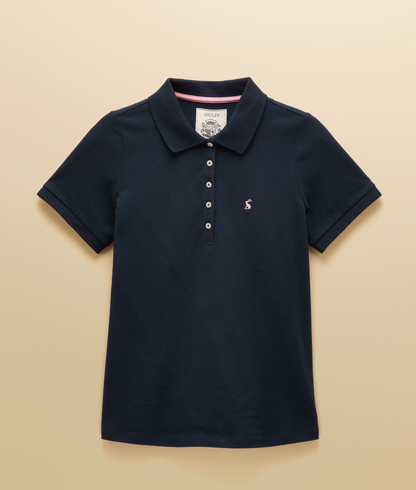 Joules Woody Cotton Pique Short Sleeve Polo Shirt Navy