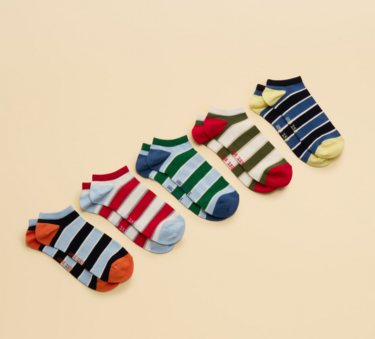 Men's Rilla Multi Bright Trainer Socks 5 Pack