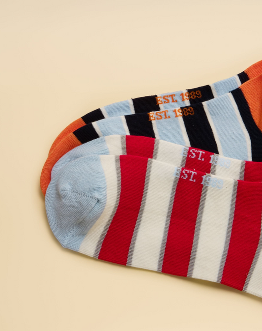 Men's Rilla Multi Bright Trainer Socks 5 Pack