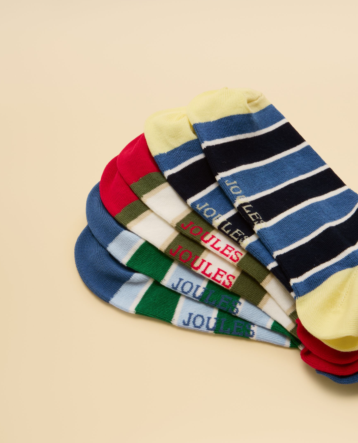 Joules Rilla Bright Trainer Socks 5 Pack Multi Colour