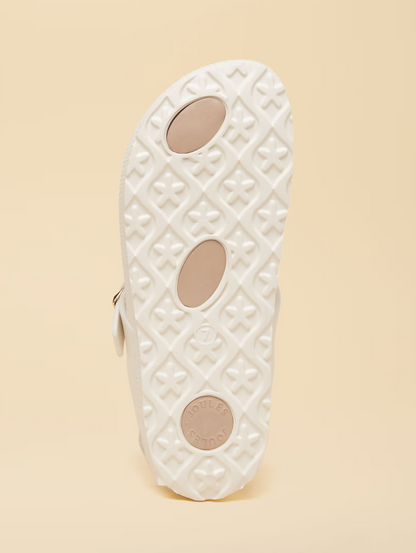 Joules Soleil Buckle Flip Flops White